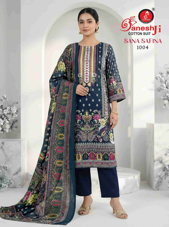 Ganeshji Sana Safina Vol 1 Pakistani Print Cotton Dress Material - Amrah Wholesale