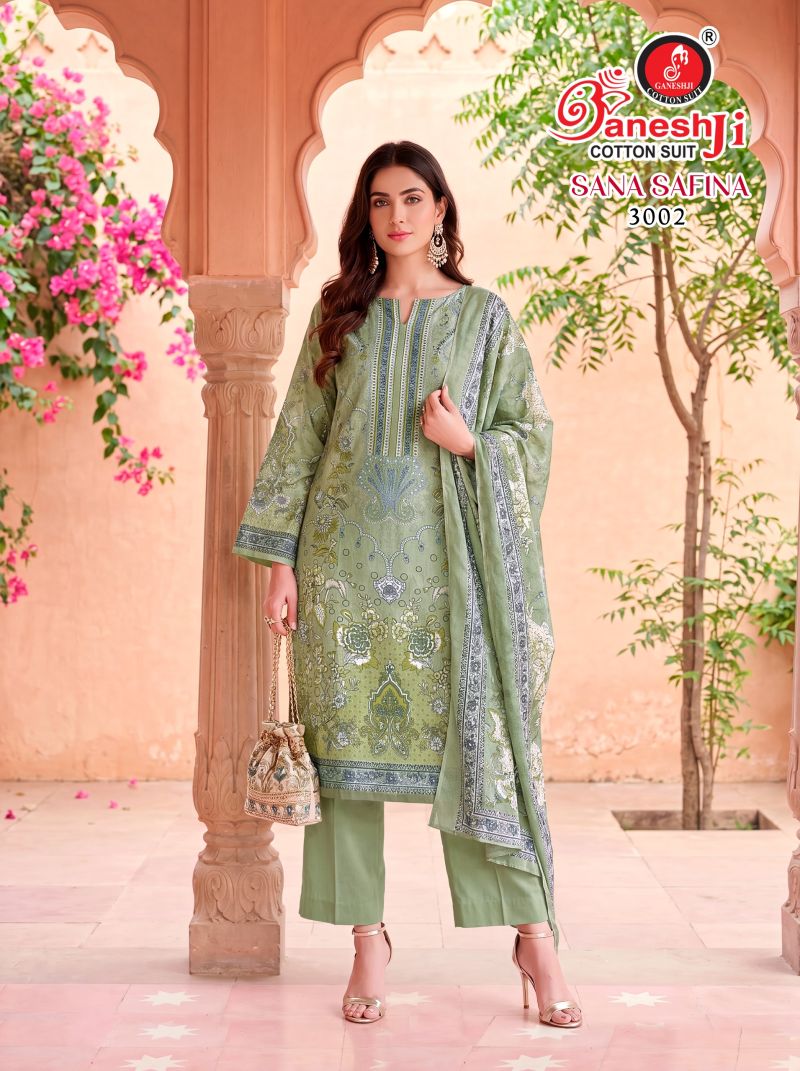 Ganeshji Sana Safina Vol 3 Soft Cotton Printed Dress Material