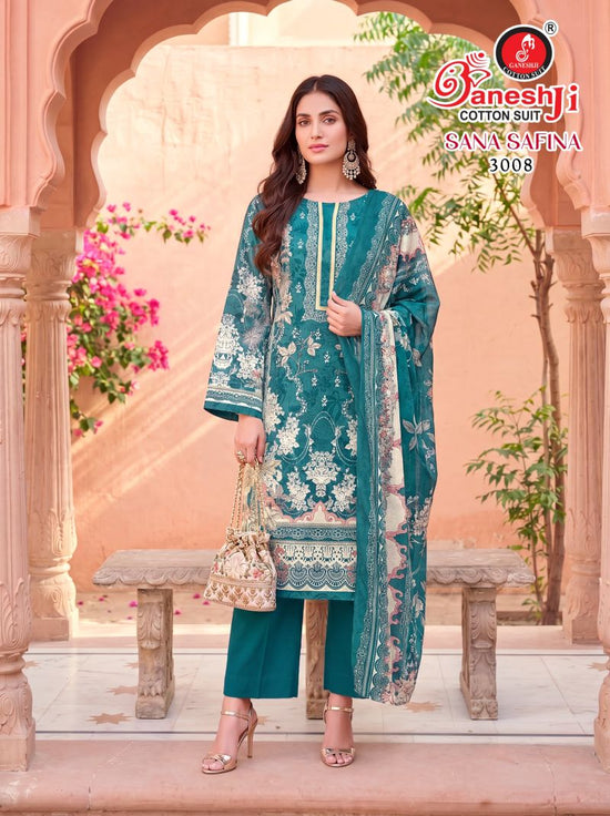 Ganeshji Sana Safina Vol 3 Soft Cotton Printed Dress Material