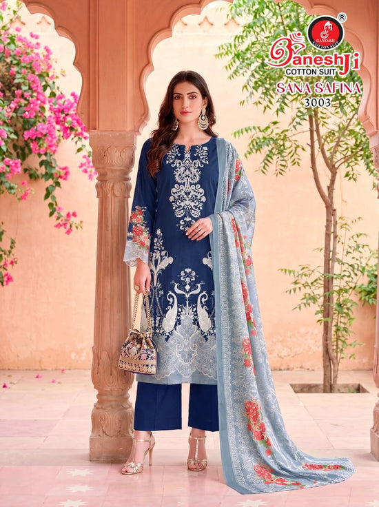Ganeshji Sana Safina Vol 3 Soft Cotton Printed Dress Material