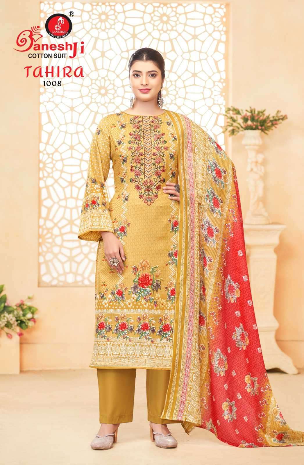 Ganeshji Tahira Vol 1 Pure Cotton Dress Material Wholesale - Amrah Wholesale