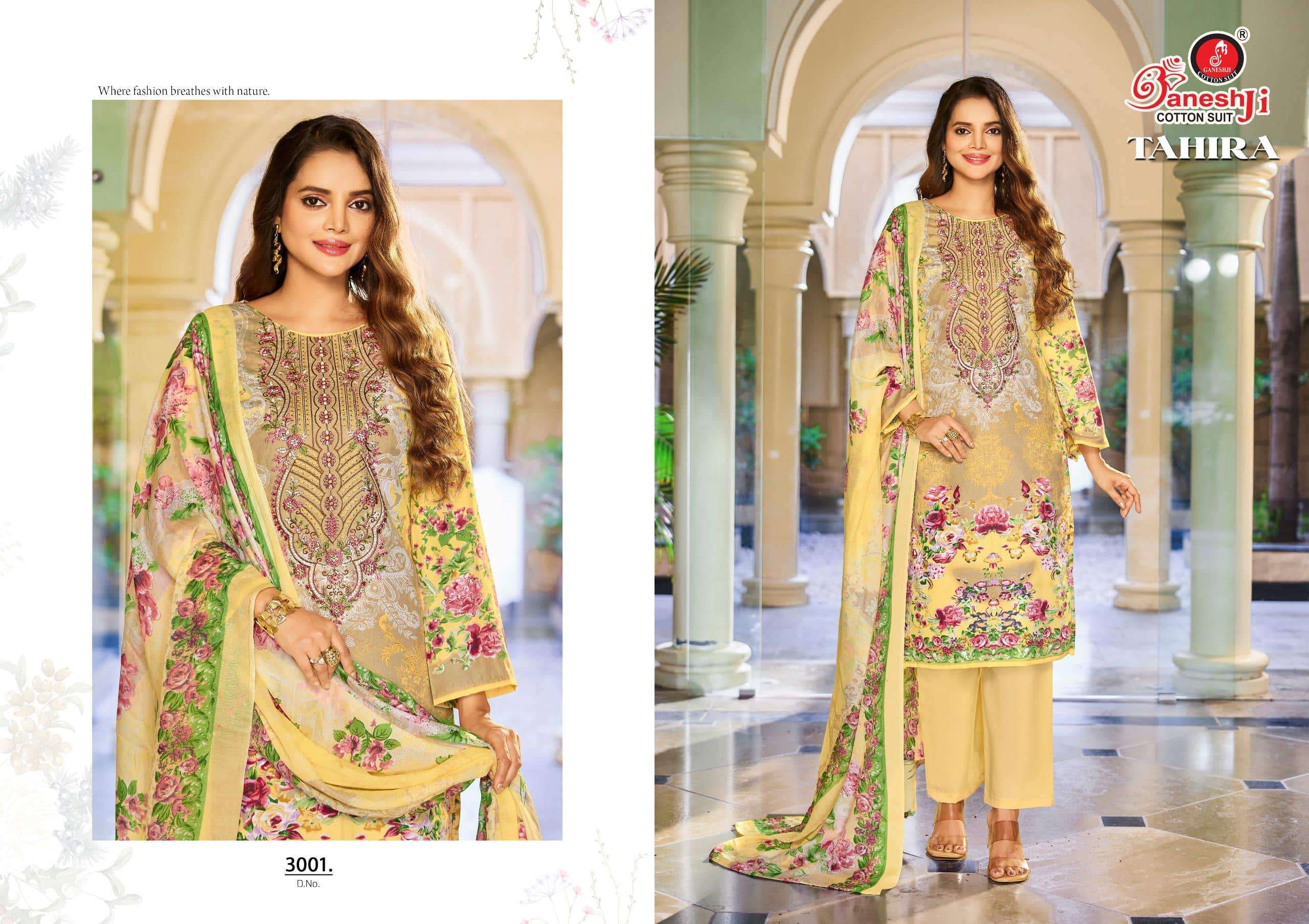 Ganeshji Tahira Vol-3 Cotton Printed Dress Material