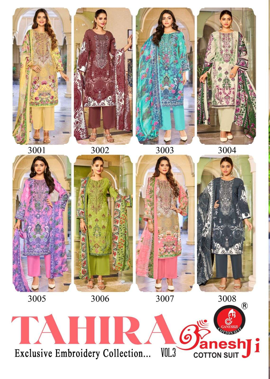Ganeshji Tahira Vol-3 Cotton Printed Dress Material - Amrah Wholesale
