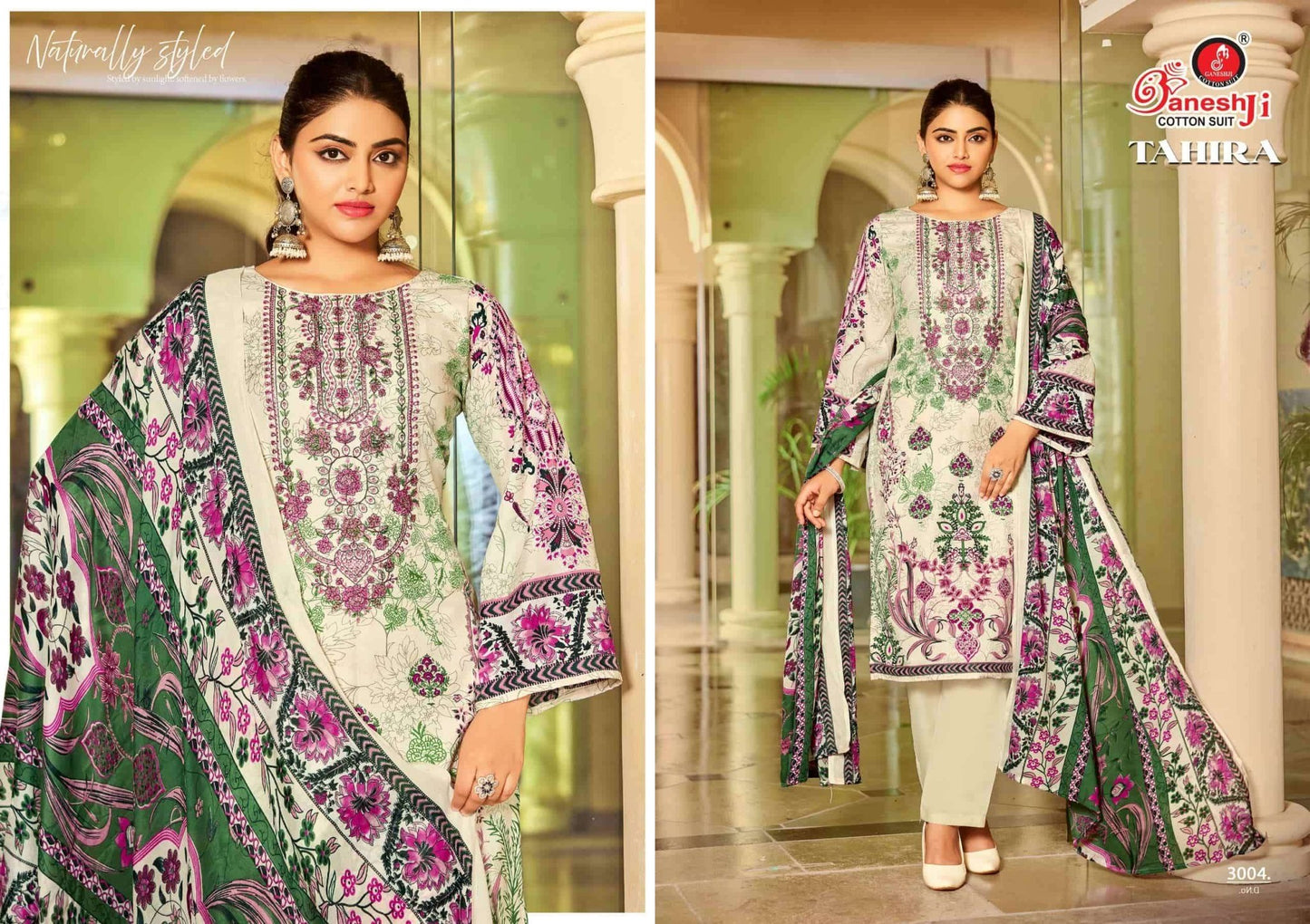 Ganeshji Tahira Vol-3 Cotton Printed Dress Material - Amrah Wholesale