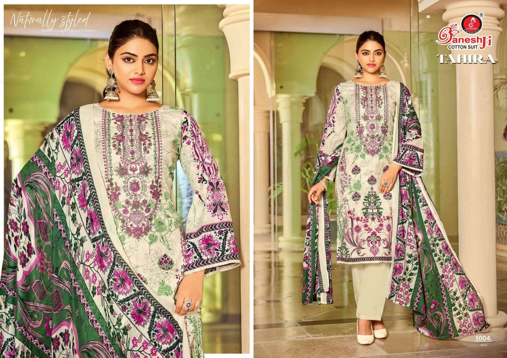 Ganeshji Tahira Vol-3 Cotton Printed Dress Material - Amrah Wholesale