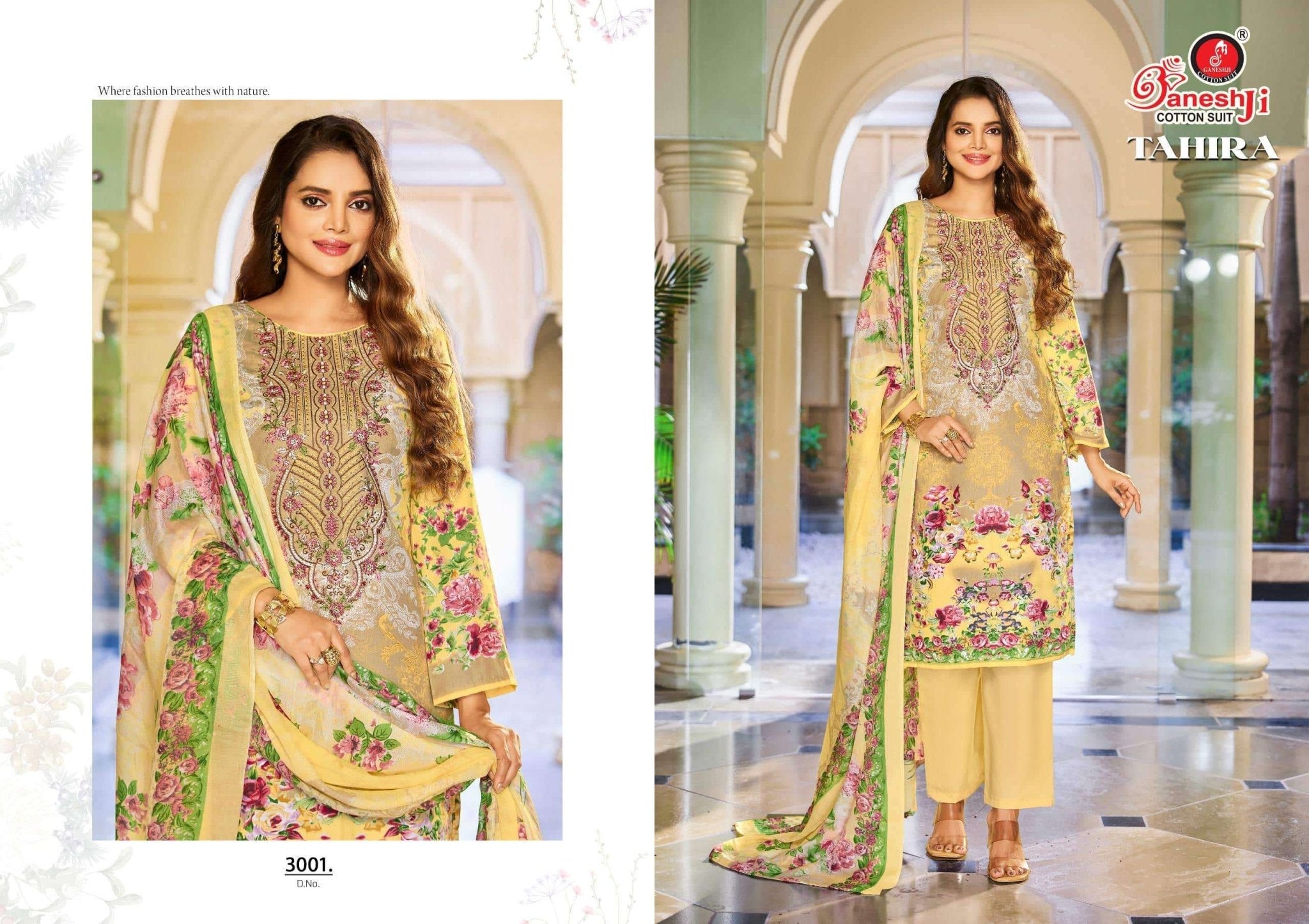 Ganeshji Tahira Vol-3 Cotton Printed Dress Material - Amrah Wholesale