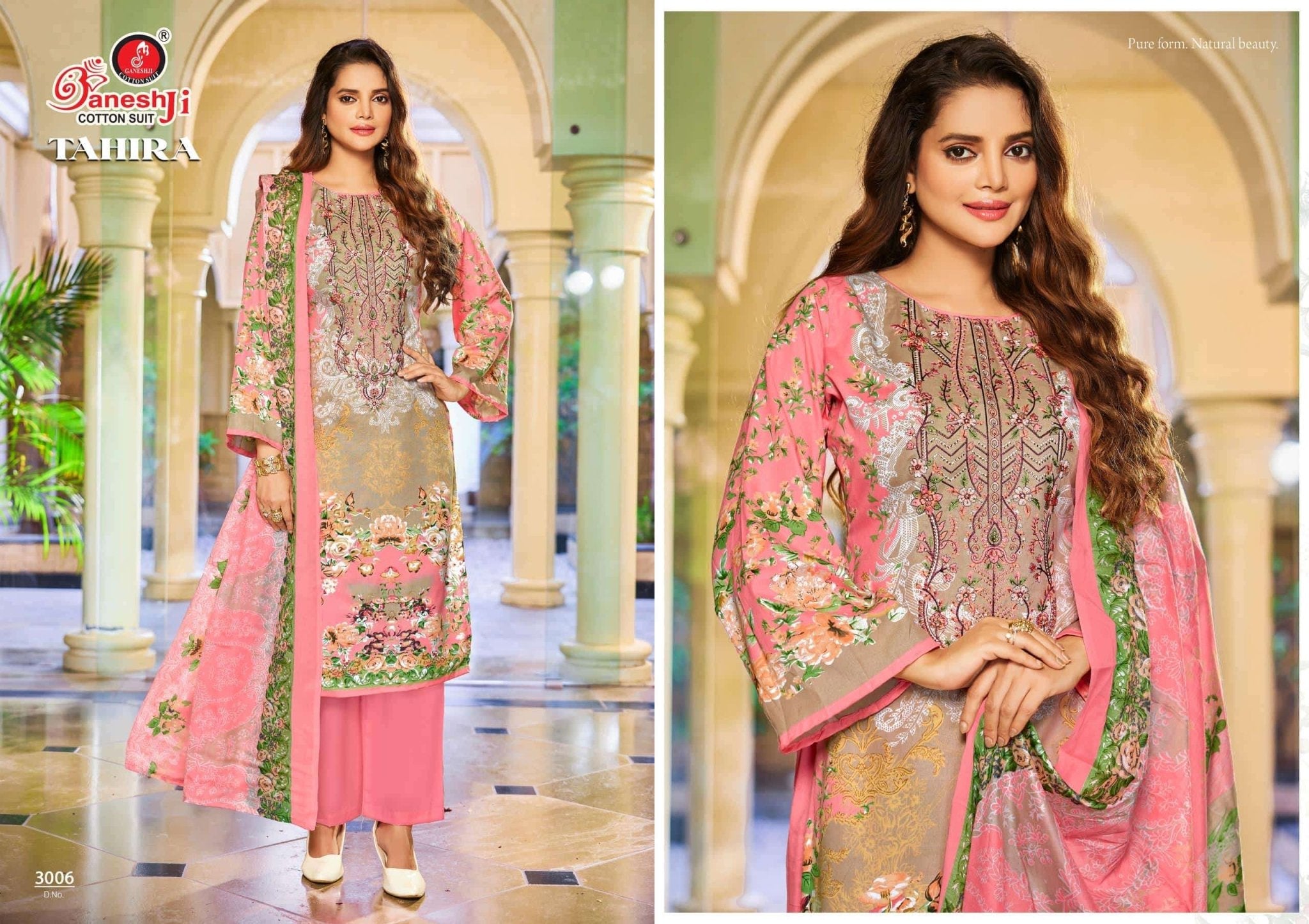 Ganeshji Tahira Vol-3 Cotton Printed Dress Material - Amrah Wholesale