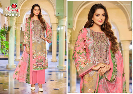 Ganeshji Tahira Vol-3 Cotton Printed Dress Material - Amrah Wholesale