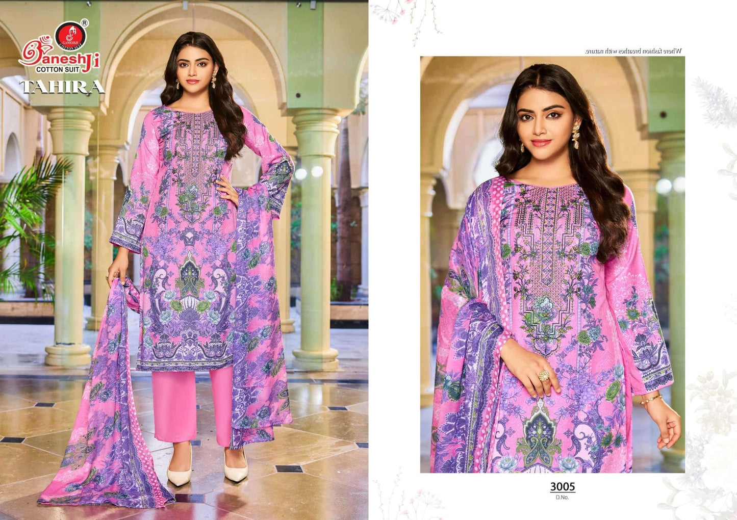 Ganeshji Tahira Vol-3 Cotton Printed Dress Material - Amrah Wholesale