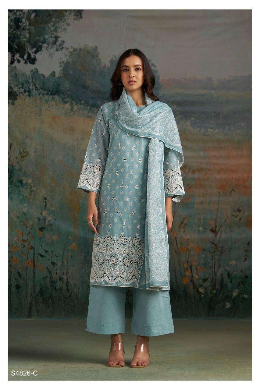 Ganga Fashion Aadita 4826 Premium Cotton Dress Material