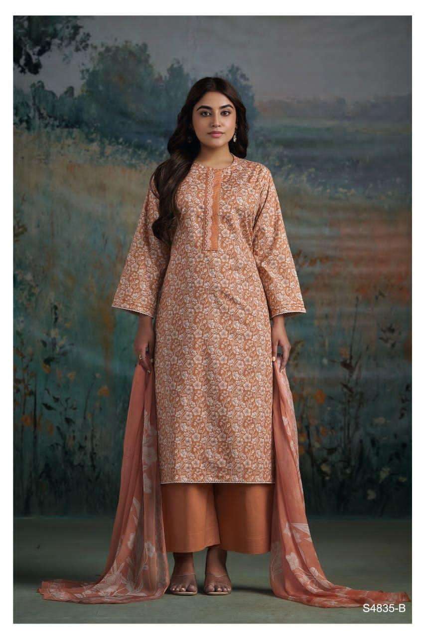 Ganga Fashion Aaditri 4835 Premium Cotton Dress Material