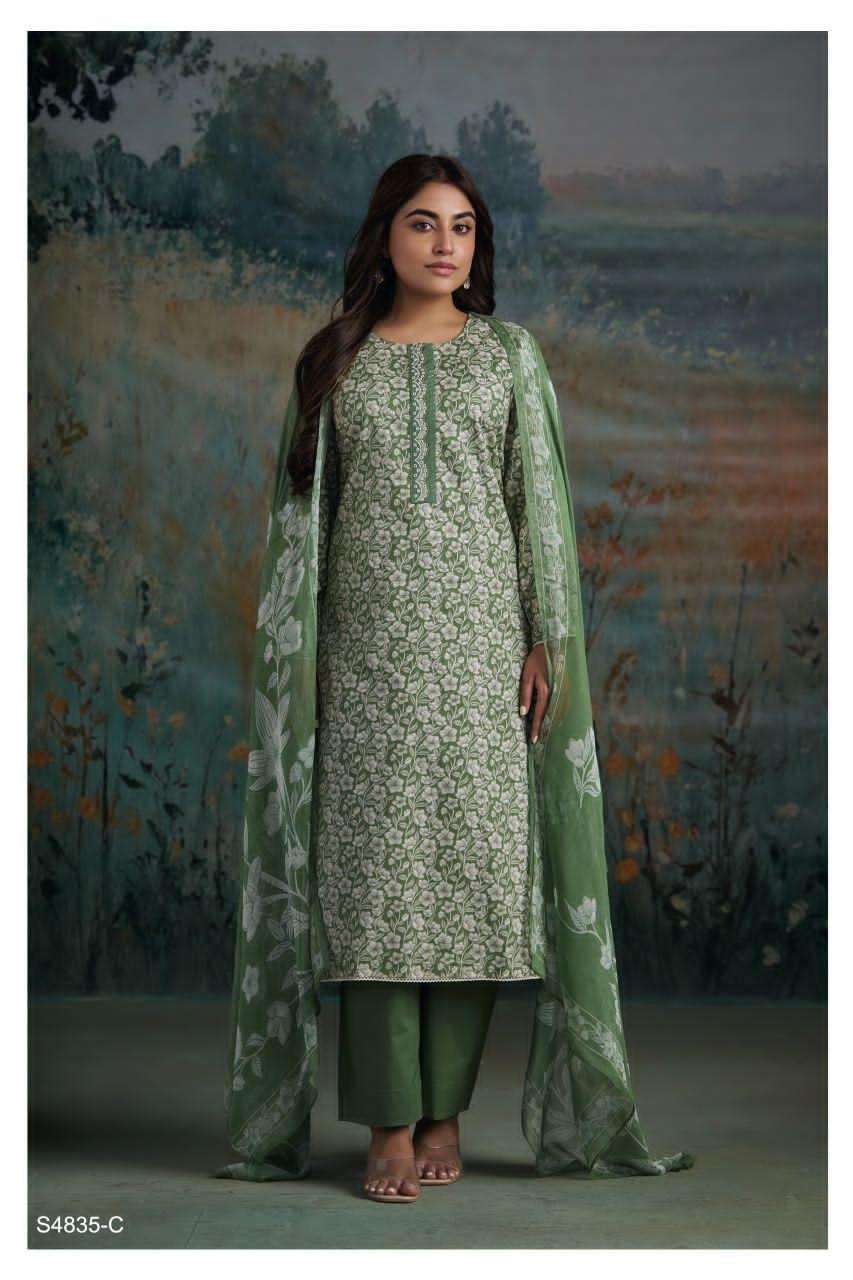 Ganga Fashion Aaditri 4835 Premium Cotton Dress Material