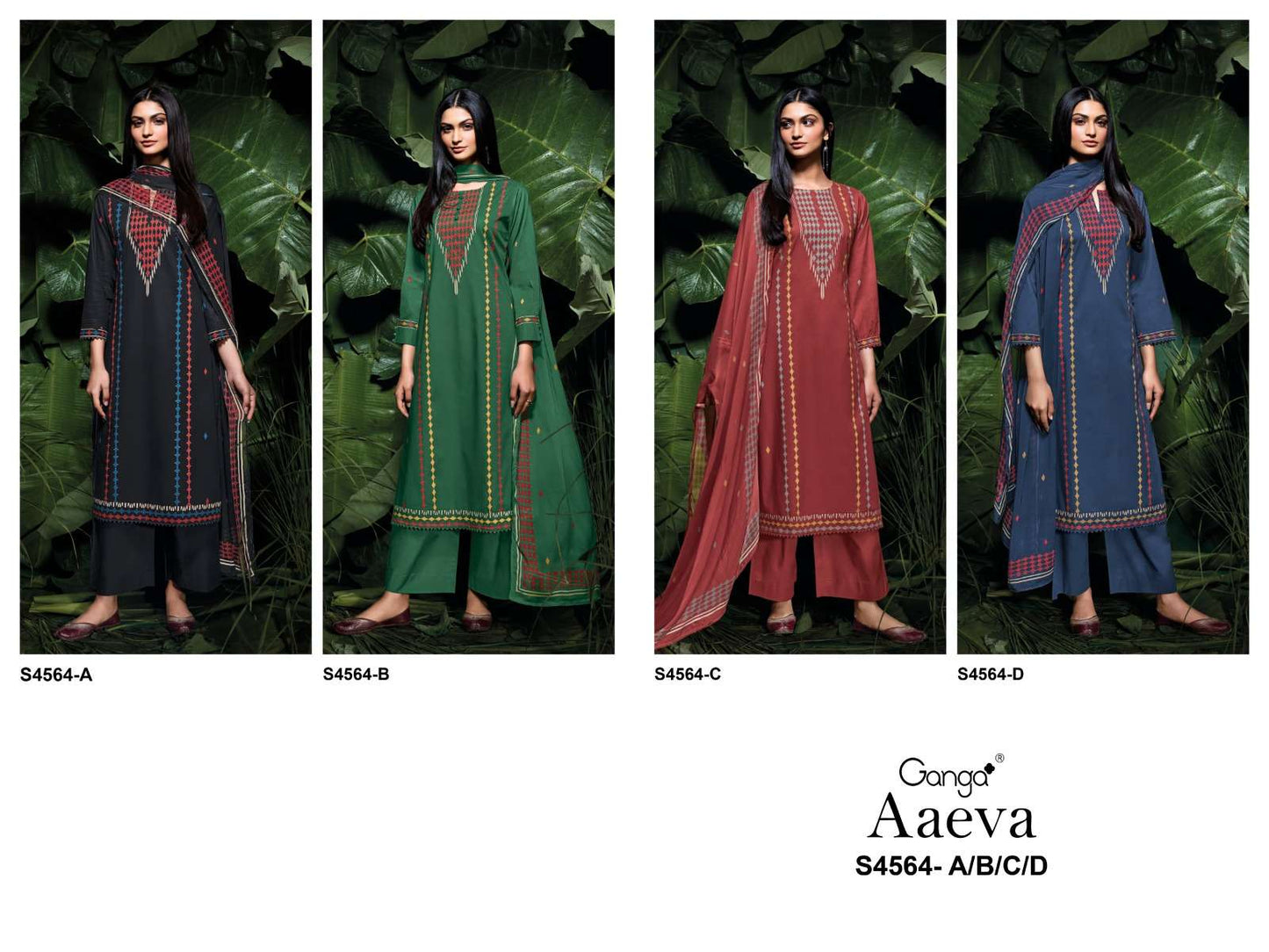 Ganga Fashion Aaeva 4564 - Amrah Wholesale