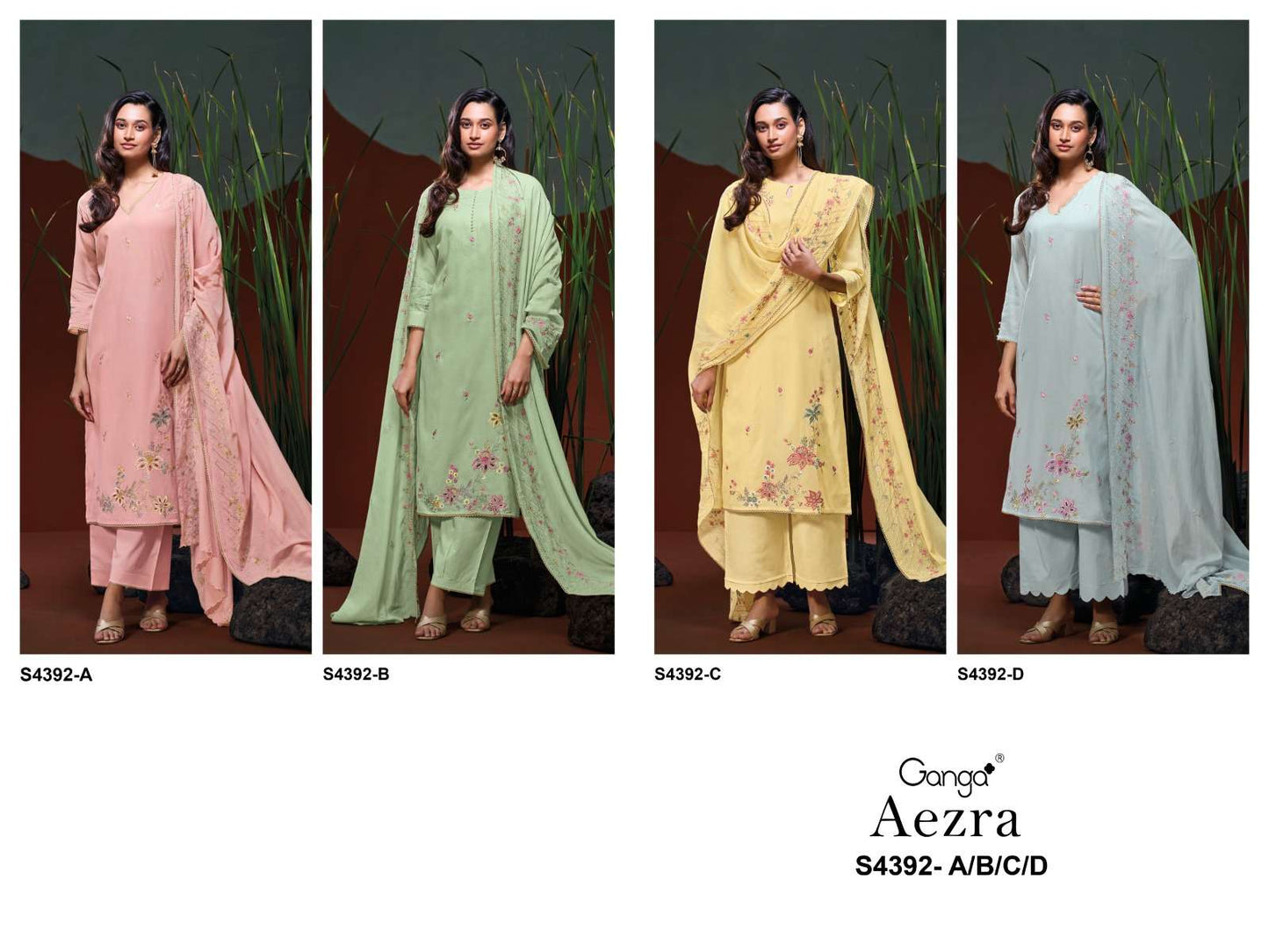 Ganga Fashion Aezra 4392 - Amrah Wholesale