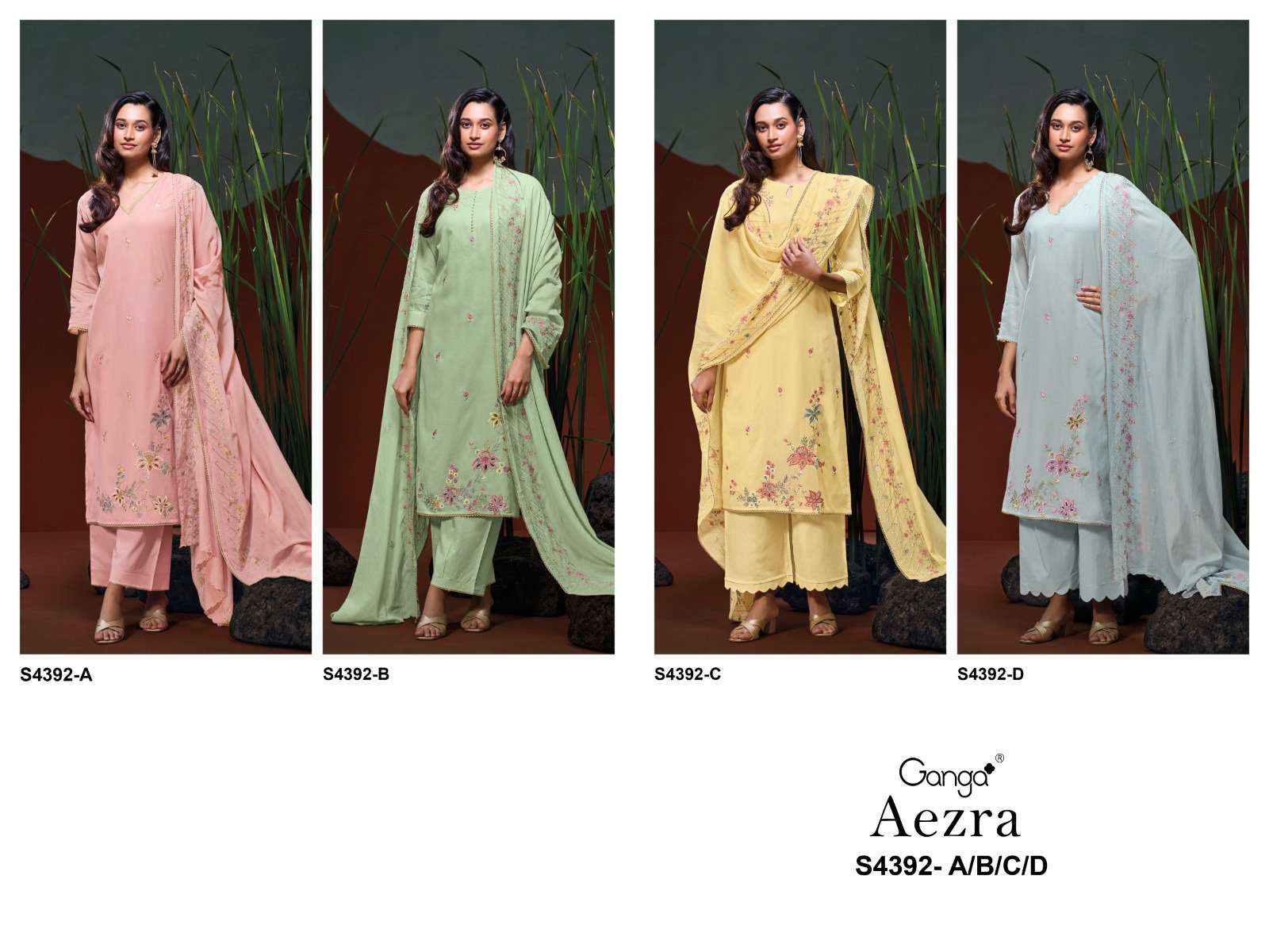 Ganga Fashion Aezra 4392 - Amrah Wholesale