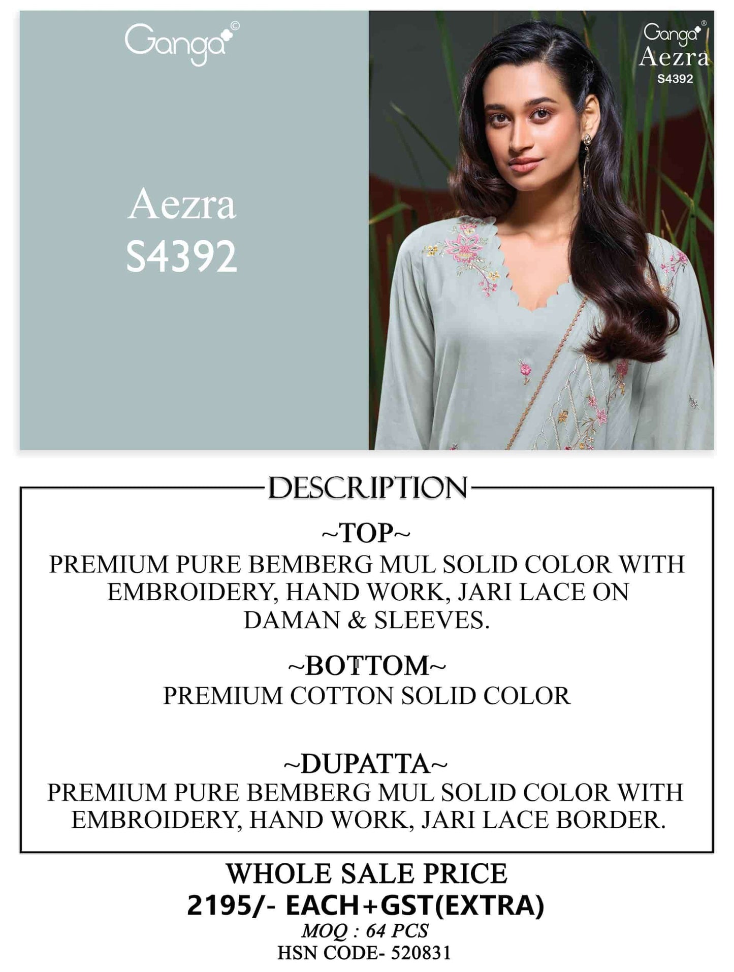 Ganga Fashion Aezra 4392 - Amrah Wholesale