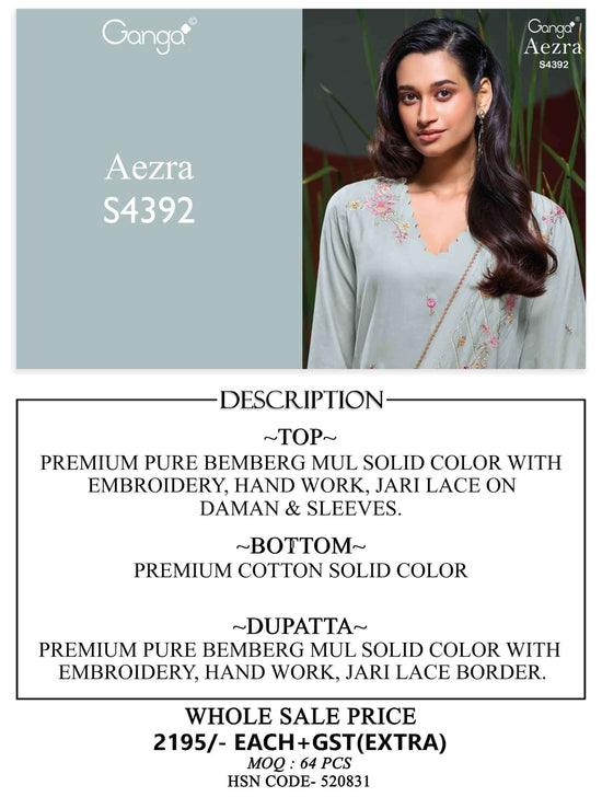 Ganga Fashion Aezra 4392 - Amrah Wholesale