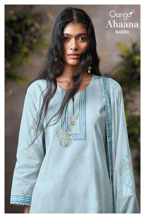 Ganga Ahaana 4690 Dress Material - Amrah Wholesale