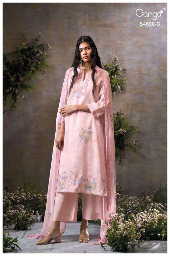 Ganga Ahaana 4690 Dress Material - Amrah Wholesale