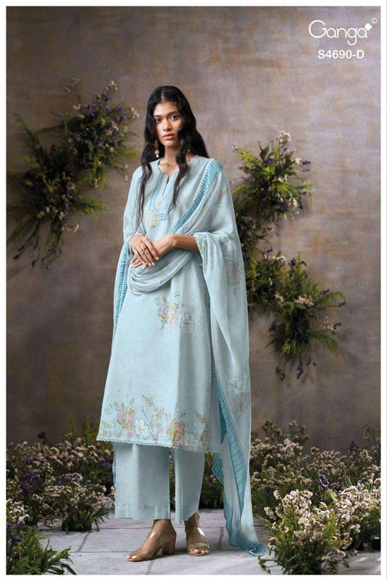 Ganga Ahaana 4690 Dress Material - Amrah Wholesale