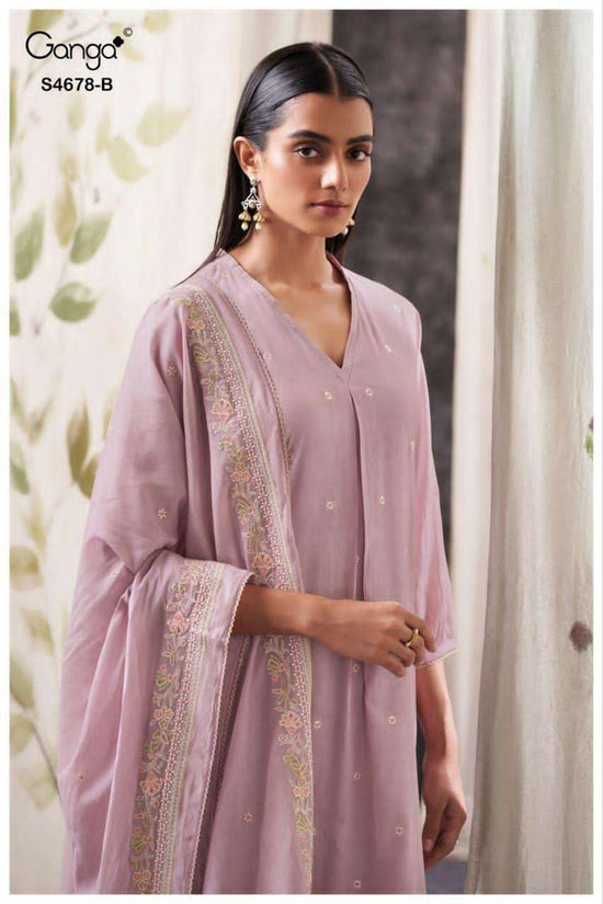 Ganga Fashion Ahalya 4678 Mul Dress Material