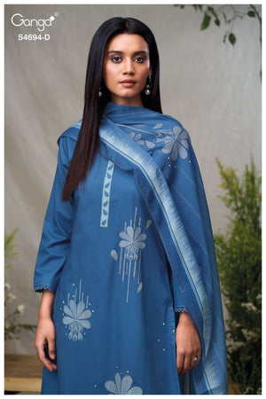 Ganga Fashion Aiyanae 4694 Premium Cotton Dress Material