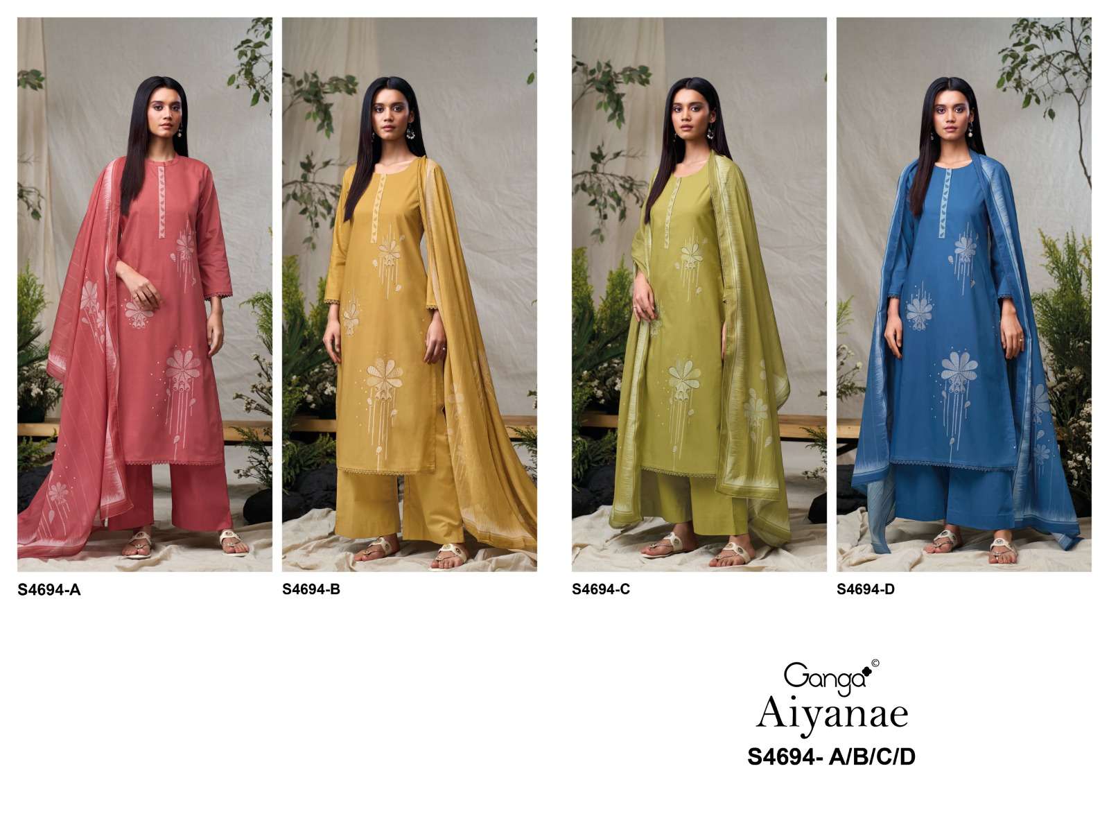 Ganga Fashion Aiyanae 4694 Premium Cotton Dress Material