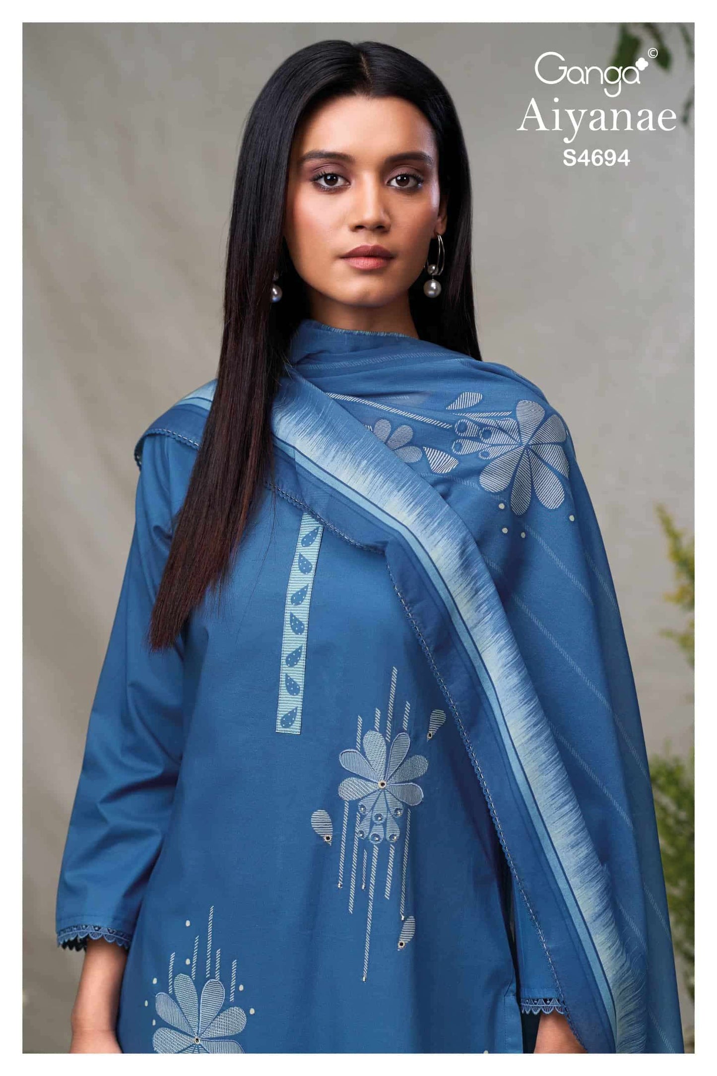 Ganga Fashion Aiyanae 4694 Premium Cotton Dress Material