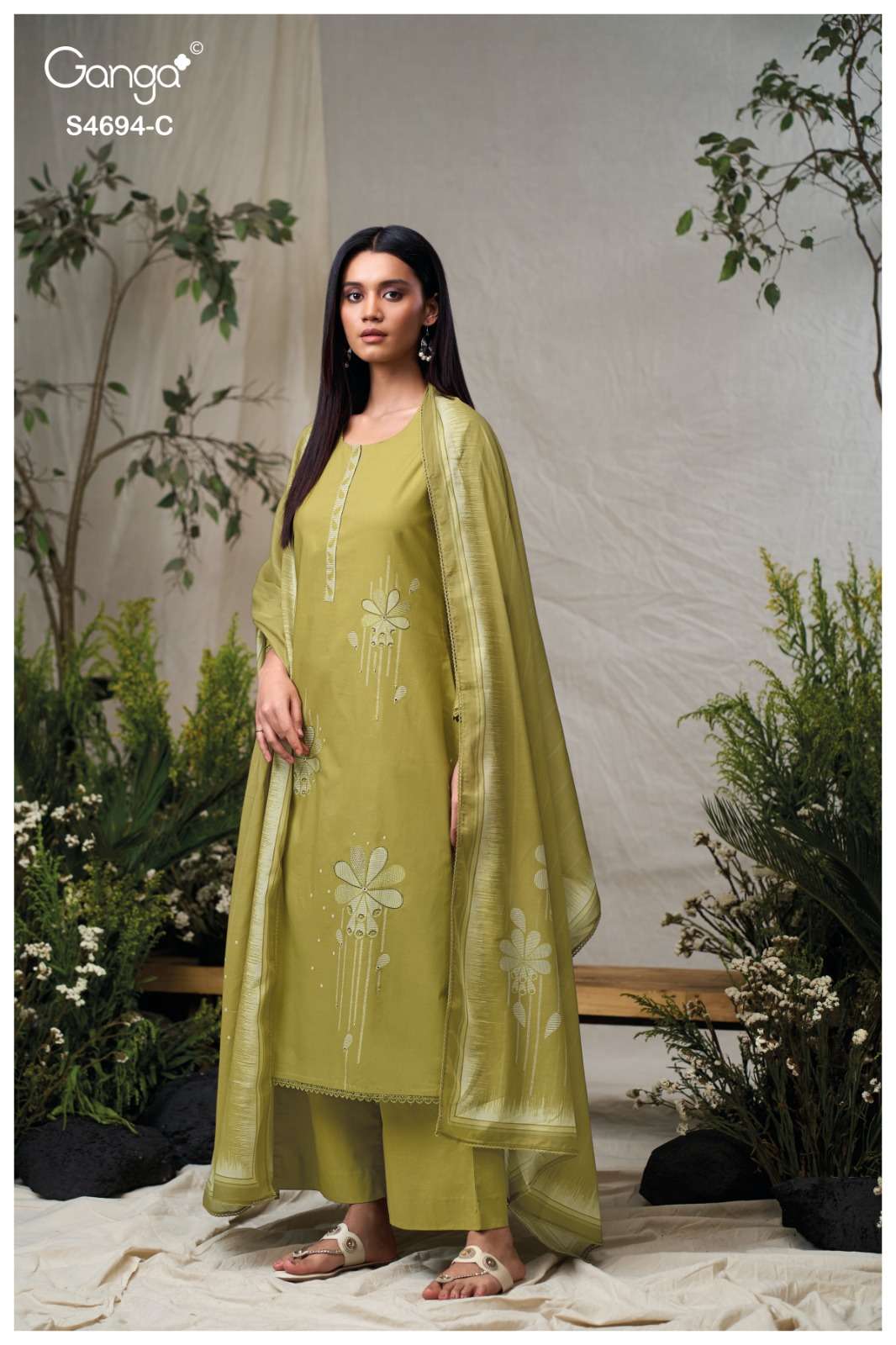 Ganga Fashion Aiyanae 4694 Premium Cotton Dress Material
