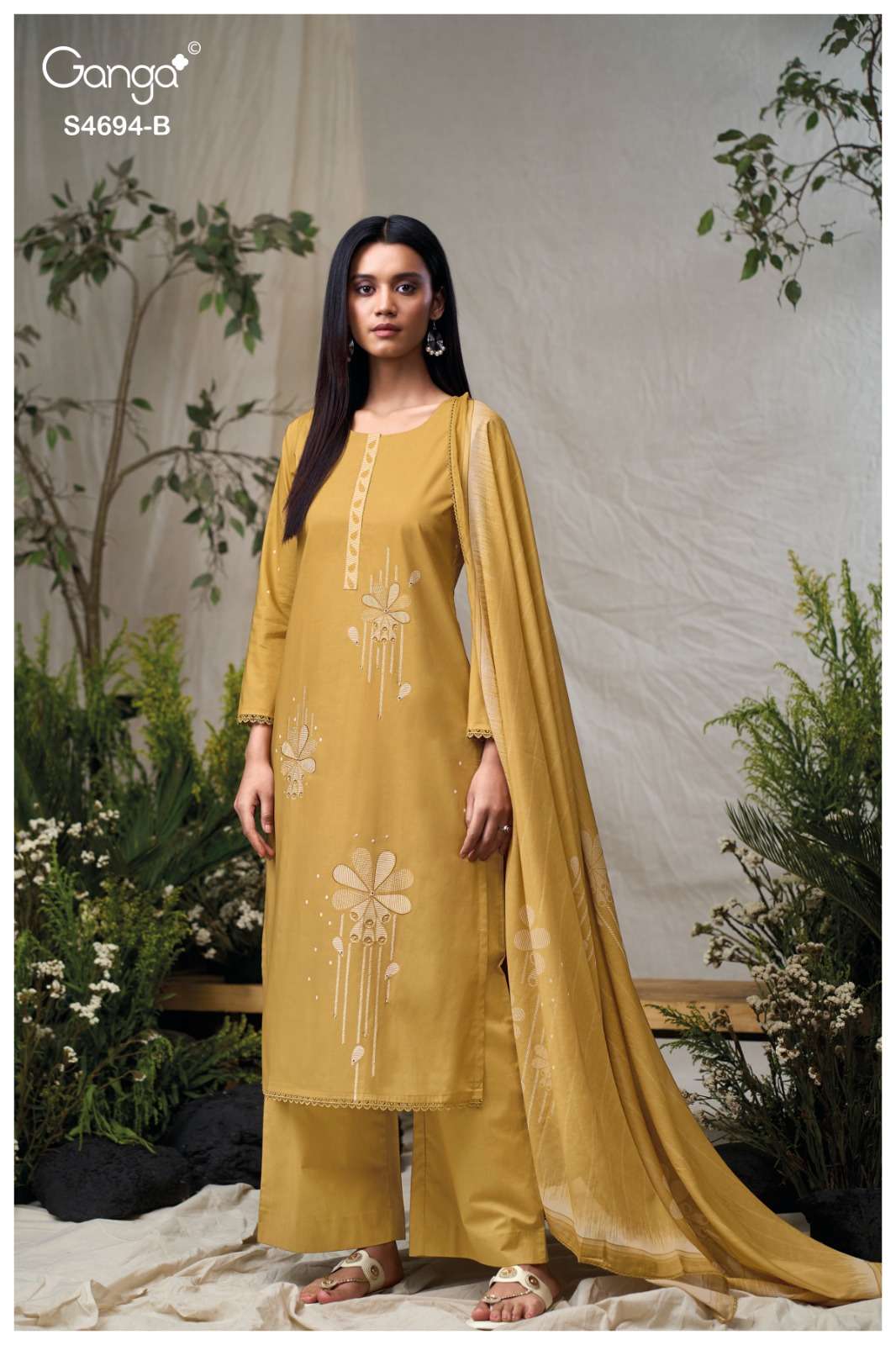 Ganga Fashion Aiyanae 4694 Premium Cotton Dress Material