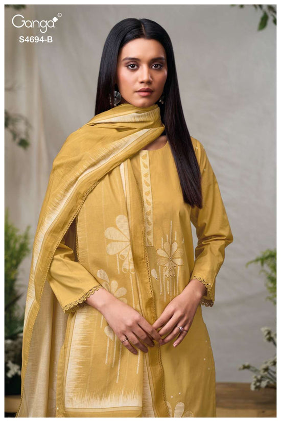 Ganga Fashion Aiyanae 4694 Premium Cotton Dress Material