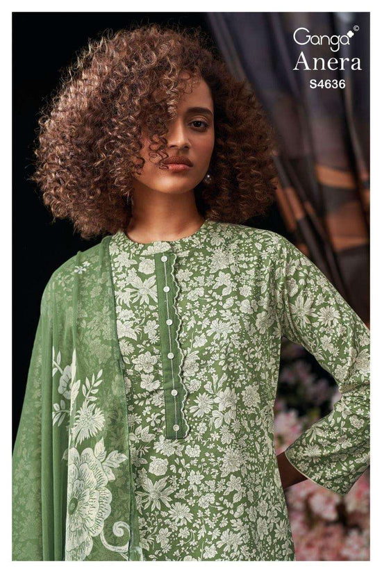 Ganga Fashion Anera 4636 Cotton Dress Material - Amrah Wholesale