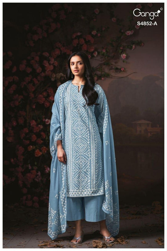 Ganga Avensa 4852 Cotton Printed Dress Material - Amrah Wholesale