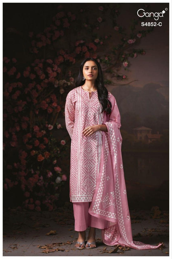 Ganga Avensa 4852 Cotton Printed Dress Material - Amrah Wholesale