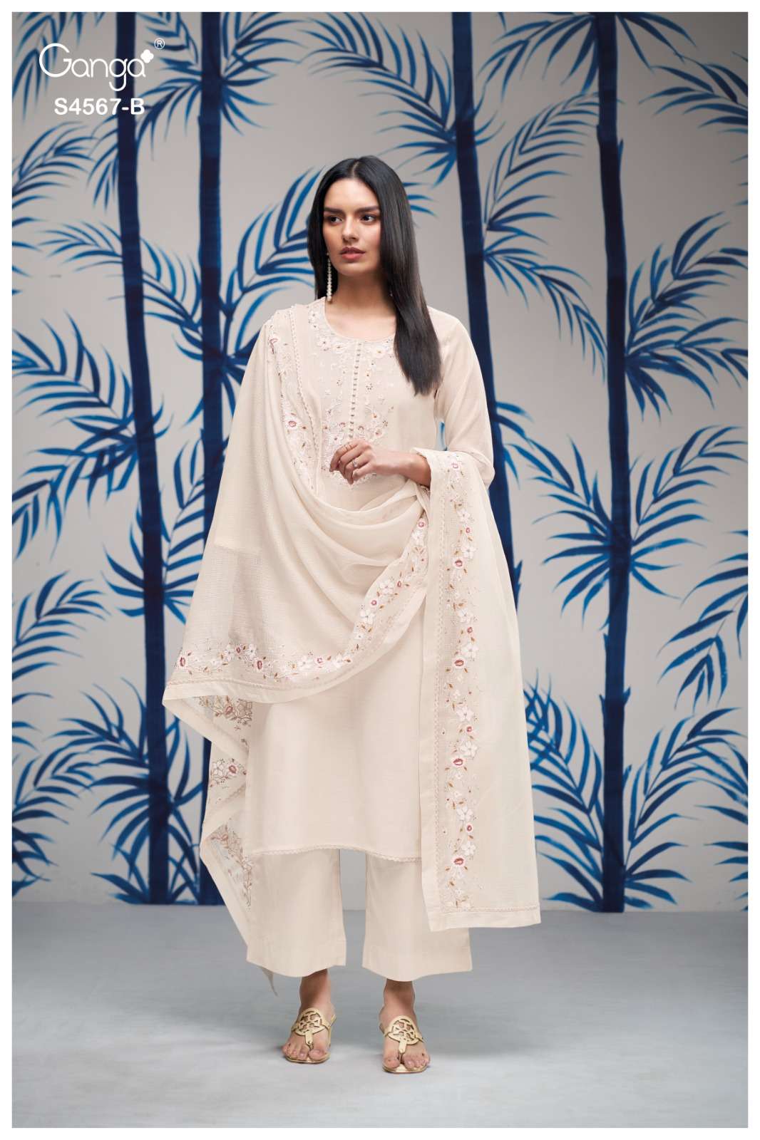 Ganga Fashion Bazira 4567 Dress Material - Amrah Wholesale