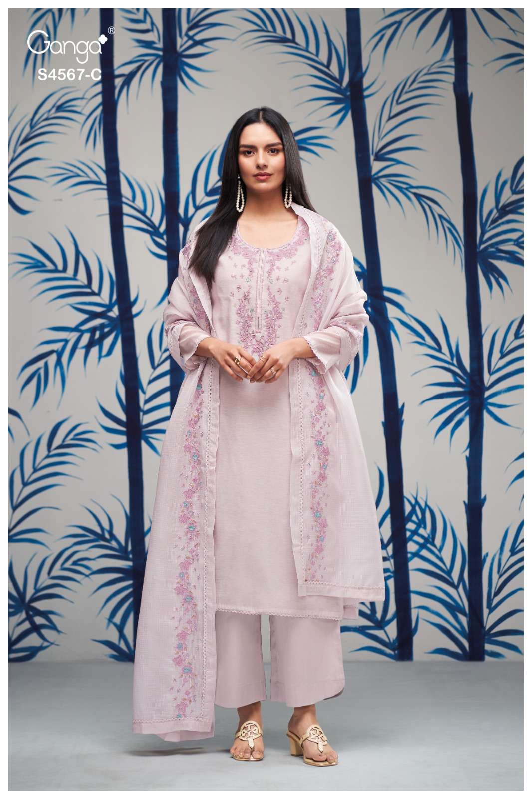 Ganga Fashion Bazira 4567 Dress Material - Amrah Wholesale