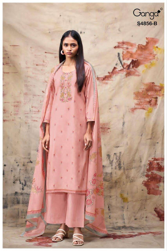 Ganga Fashion Bilqis 4856 Premium Cotton Dress Material