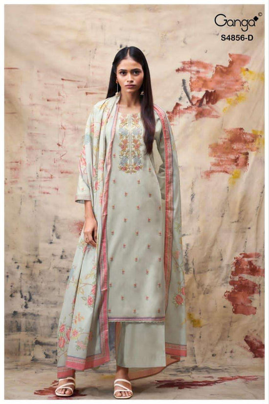Ganga Fashion Bilqis 4856 Premium Cotton Dress Material