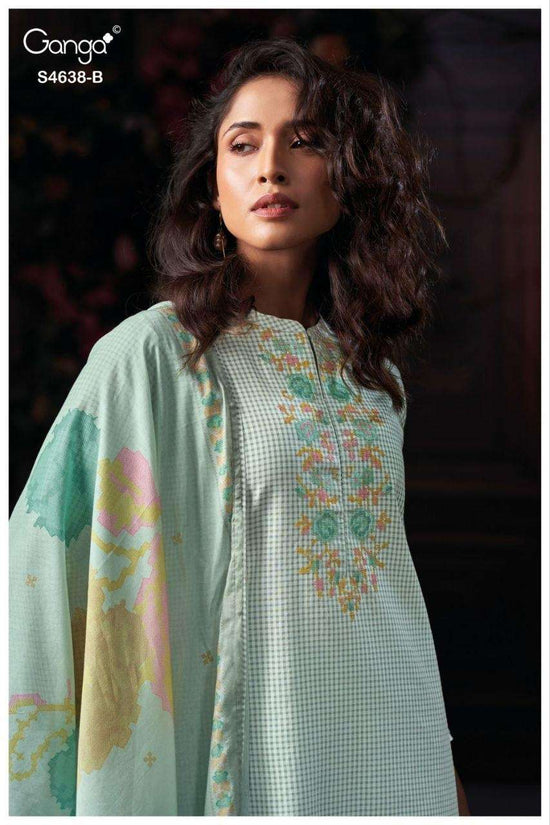 Ganga Fashion Binaara 4638 Cotton Dress Material - Amrah Wholesale