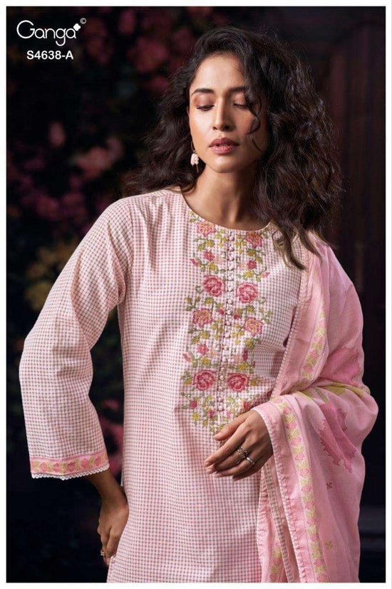 Ganga Fashion Binaara 4638 Cotton Dress Material - Amrah Wholesale