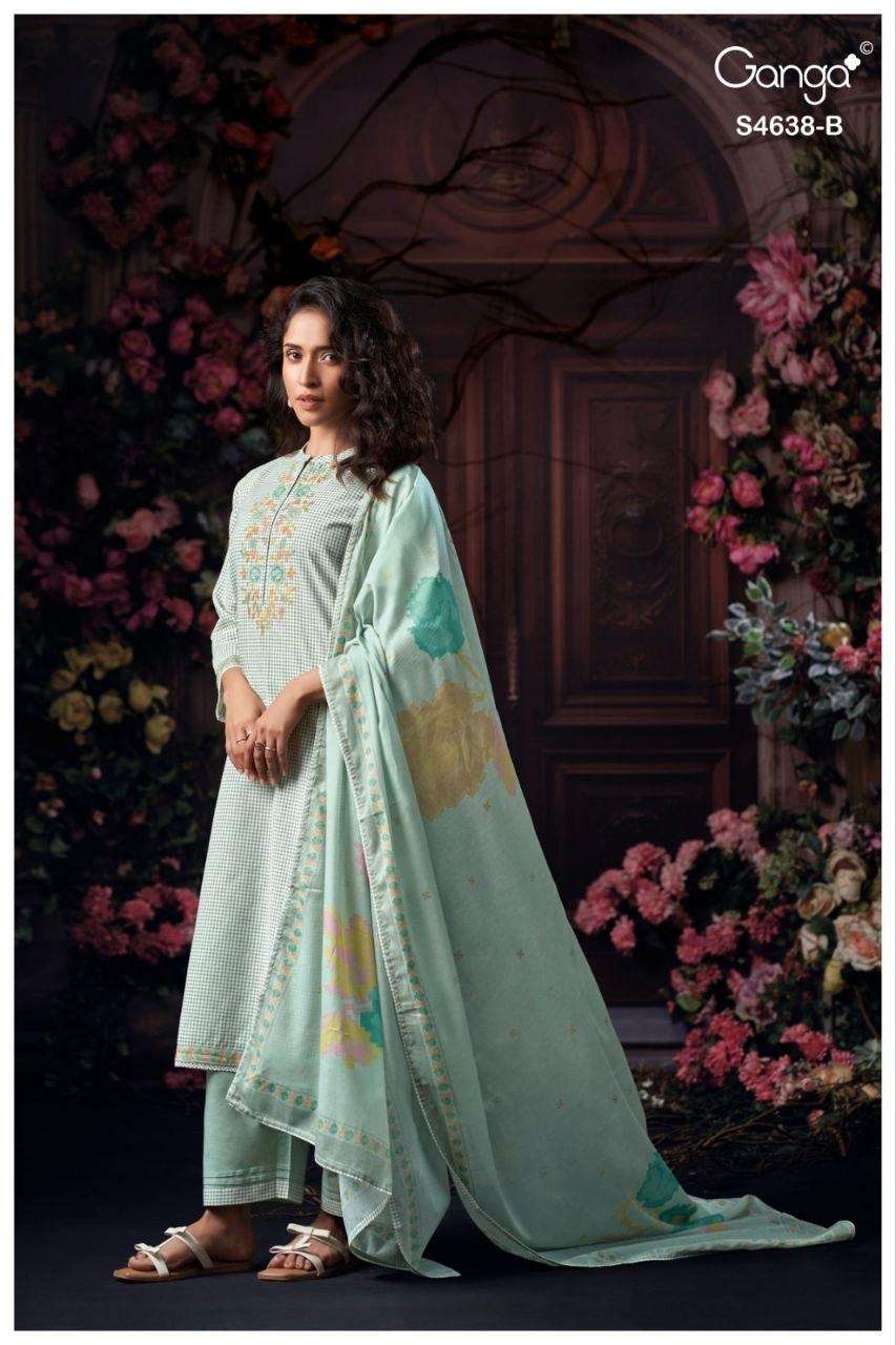 Ganga Fashion Binaara 4638 Cotton Dress Material - Amrah Wholesale