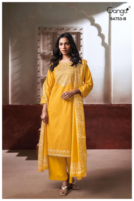 Ganga Fashion Bireya 4753 Dress Material - Amrah Wholesale