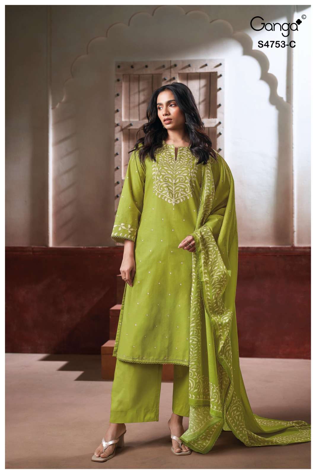 Ganga Fashion Bireya 4753 Dress Material - Amrah Wholesale