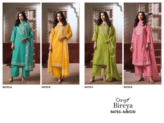 Ganga Fashion Bireya 4753 Dress Material - Amrah Wholesale