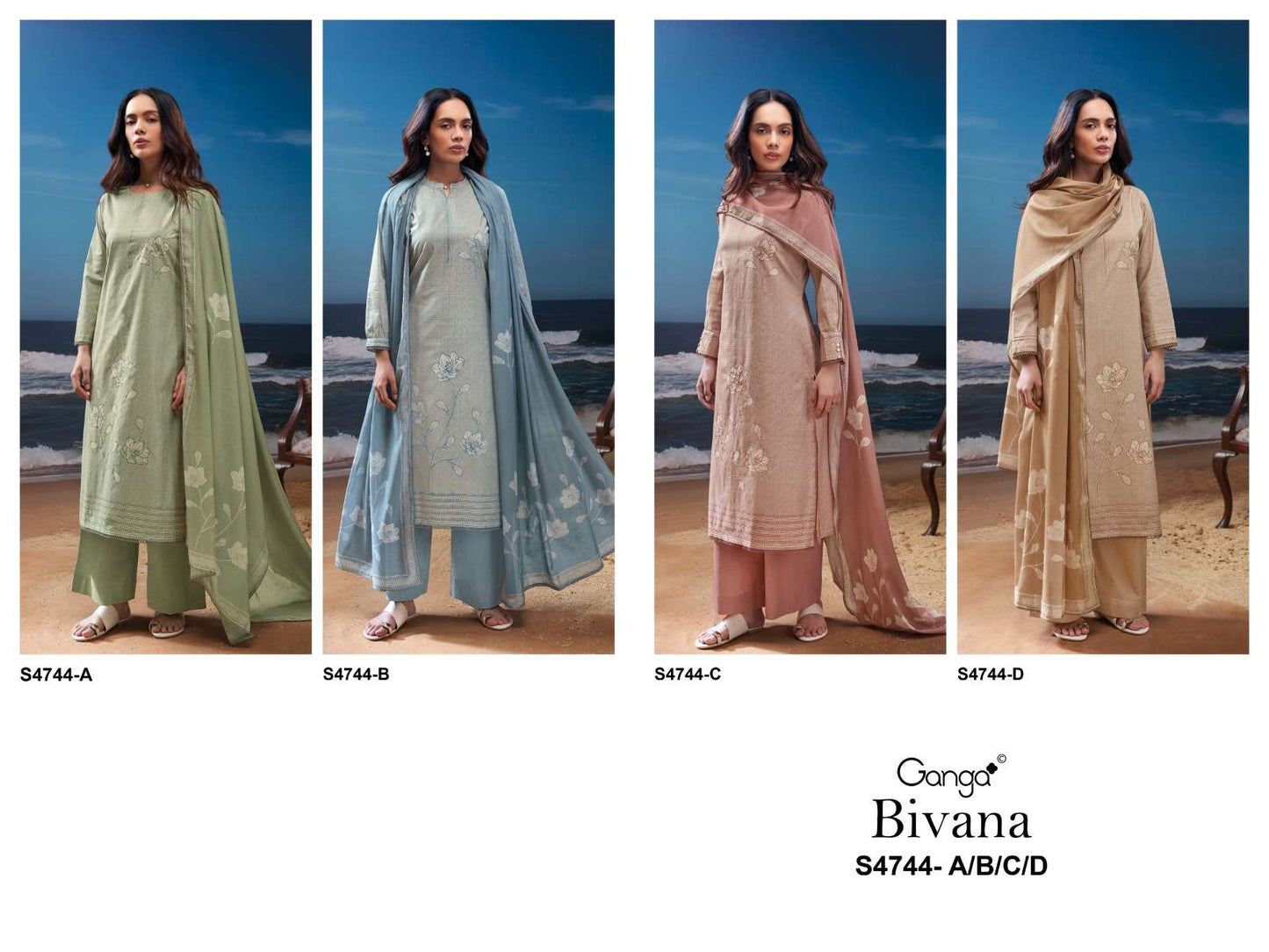 Ganga Fashion Bivana 4744 Fancy Cotton Dress Material
