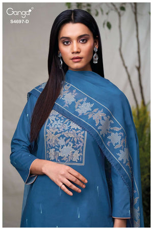 Ganga Fashion Bivanshi 4697 Premium Cotton Dress Material