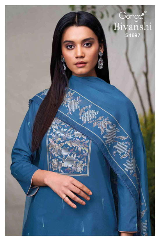 Ganga Fashion Bivanshi 4697 Premium Cotton Dress Material
