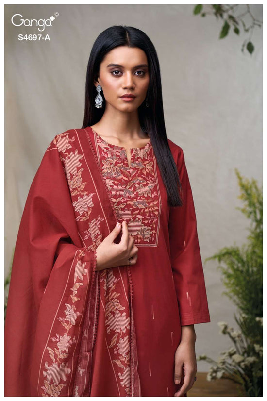 Ganga Fashion Bivanshi 4697 Premium Cotton Dress Material