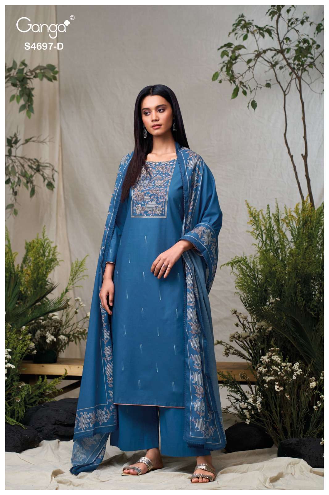 Ganga Fashion Bivanshi 4697 Premium Cotton Dress Material