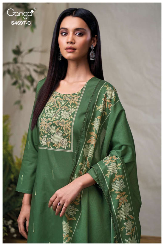 Ganga Fashion Bivanshi 4697 Premium Cotton Dress Material